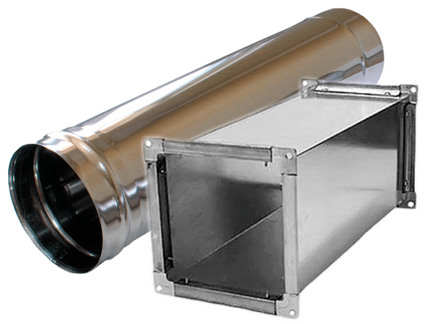 Прямые участки воздуховодов